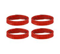 QUARKZMAN 4pcs Bracelet En Cuir Boucles De 20mm Pour Monture De Remplacement Pour Bracelet De Monture De Fixation Pour Anneaux De Fixation Pour Bracelet, Rouge