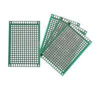 QUARKZMAN 4Pcs Breadboard Soudable 60mm x 40mm Circuit Imprimé Vert PCB Double Face Étain Plaqué PCB Prototype Board Pour Prototypage Électronique, Projets Circuits DIY