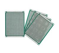 QUARKZMAN 4Pcs Breadboard Soudable 70mm x 50mm Circuit Imprimé Vert PCB Double Face Étain Plaqué PCB Planche Prototype pour Prototypage Électronique, Projets Circuits DIY