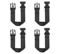 QUARKZMAN 4pcs Ceinture Extension pour Sac Banane, 30 x 2.5 cm Ceinture Extension pour Sac Banane, Pochette, Sac À Dos, Noir