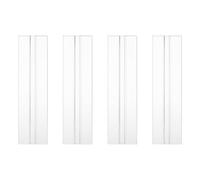 QUARKZMAN 4Pcs Charnières Flexibles En Acrylique, 150x39mm Charnière Invisible Vivante, 360° Transparent Continue Piano Flex Profil Bas Pour Meubles DIY, Présentoir, Armoires