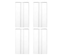 QUARKZMAN 4Pcs Charnières Flexibles en Acrylique, 75x39mm Charnière Invisible Vivante, 360° Transparent Continue Piano Profil Bas Flex Charnière pour Meubles DIY, Présentoir, Armoires