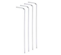 QUARKZMAN 4pcs Clé hexagonale À Bout Sphérique 1.5mm Métrique Acier Chrome-Vanadium Clés Hexagonales En L Outil De Réparation Pour Maison Vélo Moto Réparation, Argent