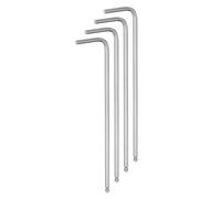 QUARKZMAN 4Pcs Clé Hexagonale à Extrémité Sphérique de 2.5mm, Clés Métriques à Bras Long en Forme de L, Outil de Réparation en Acier au Chrome Vanadium pour Réparation à Domicile