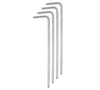 QUARKZMAN 4Pcs Clé Hexagonale à Extrémité Sphérique de 2mm, Clés Métriques Hexagonales à Bras Long en Forme de L, Outil de Réparation en Acier au Chrome Vanadium pour Réparation à Domicile