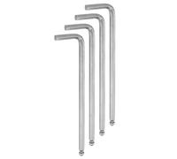 QUARKZMAN 4Pcs Clé Hexagonale à Extrémité Sphérique de 5mm, Clés Métriques Hexagonales à Bras Long en Forme de L, Outil de Réparation en Acier au Chrome Vanadium pour Réparation à Domicile