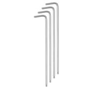 QUARKZMAN 4Pcs Clé Hexagonale à Rotule de 2,5 mm, en Forme de L, à Bras Extra Long, Clés Métriques Hexagonales, Outil de Réparation en Acier au Chrome Vanadium pour Réparation à Domicile