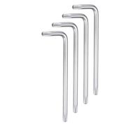 QUARKZMAN 4Pcs Clés en Étoile Torx T15 à Embout Inviolable en Forme de L, Clés à Six Pans en Acier au Chrome-Vanadium pour Réparations Automobiles/Domestiques