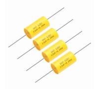 QUARKZMAN 4Pcs Condensateur De Division De Fréquence 2.2uf, 250V Axial Condensateur Audio Pour Haut-Parleur Crossover MKP Film Capacitor