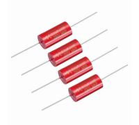QUARKZMAN 4Pcs Condensateur De Division De Fréquence 2.2uf, 250V Condensateur Audio Axial Pour Haut-Parleur MKP À Film, Rouge