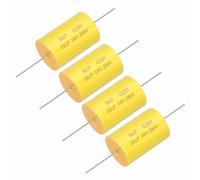 QUARKZMAN 4Pcs Condensateur De Division De Fréquence 33uf, 250V Axial Condensateur Audio Pour Haut-Parleur Crossover MKP Film Capacitor