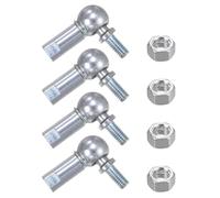 QUARKZMAN 4Pcs CS8 M5 Joint à Rotule D'Angle, Filetage Droit M5x0.8, Embout à Rotule en Acier A3 autolubrifiant