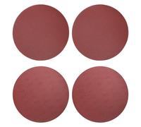 QUARKZMAN 4pcs Disques À Poncer PSA 12 Pouces,s De Verre Auto-Adhésifs Sans Trou 100+180 Grains En Oxyde D'Aluminium, Pour Ponçage À Sec/Humide, Pour Peinture Auto, Métal