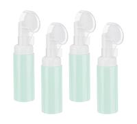 QUARKZMAN 4Pcs Distributeur de Savon en Mousse, 2oz / 60ml Bouteille de Mousse Nettoyante pour Le Visage avec Brosse pour Savon pour Les Mains, Shampoing, Gel Douche, Vert