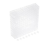 QUARKZMAN 4Pcs Diviseur pour Aquarium, 30 x 30cm Grille en Plastique Transparente pour Diffuseur De Lumière avec Ventouses Et Supports pour Aquarium, Clair