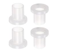 QUARKZMAN 4Pcs Douilles à Bride En Nylon, 9,4mm De Diamètre Intérieur, 11,2mm De Diamètre Extérieur, 15,5mm De Longueur, Couleur Blanche.