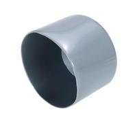 QUARKZMAN 4Pcs Embouts en Caoutchouc 55mm ID Couvercle de Capuchon de Boulon de Tube Rond en Vinyle, Protecteurs de Filetage de Vis, Gris