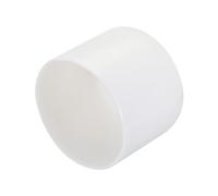 QUARKZMAN 4Pcs Embouts en Caoutchouc de 60mm de Diamètre Intérieur pour Tubes Ronds en Vinyle, Capuchon de Boulon, Protecteurs de Filetage de Vis, Blancs