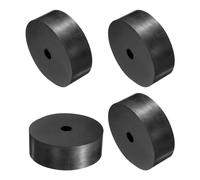 QUARKZMAN 4pcs Entretoises en Caoutchouc, Rondelles Caoutchouc Anti-Vibration Épaisses Amortisseur Coussins Maison Réparation, 80mm Diamètre Extérieur, 12mm Diamètre Intérieur, 30mm Hauteur