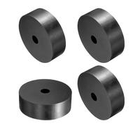 QUARKZMAN 4pcs Entretoises en Caoutchouc, Rondelles Caoutchouc Anti-Vibration Épaisses Amortisseur Coussins Maison Réparation, 90mm Diamètre Extérieur, 15mm Diamètre Intérieur, 30mm Hauteur