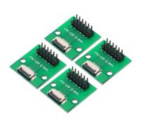 QUARKZMAN 4Pcs FFC FPC Carte de Connecteur 12 Broches 0.5mm Prise vers 2.54mm Adaptateur de Bande d'Embase à Broches Mâles à Double Rangée, Carte de Conversion PCB pour Téléviseurs LCD