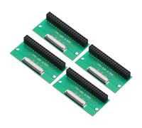 QUARKZMAN 4Pcs FFC FPC Carte de Connecteur 40 Broches 0.5mm Prise vers 2.54mm Adaptateur de Bande d'Embase Femelle à Double Rangée, Carte de Conversion PCB pour Téléviseurs LCD