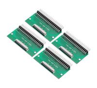 QUARKZMAN 4Pcs FFC FPC Carte de Connecteur 40 Broches 0.5mm Prise vers 2.54mm Adaptateur de Bande d'Embase à Broche à Angle Droit à Double Rangée, Carte de Conversion PCB pour Tv Dvd