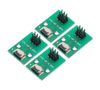 QUARKZMAN 4Pcs FFC FPC Carte de Connecteur 6 Broches 0.5mm Prise vers 2.54mm Adaptateur de Bande d'Embase à Broches Mâles à Double Rangée, Carte de Conversion PCB pour Téléviseurs LCD