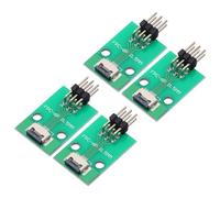 QUARKZMAN 4Pcs FFC FPC Carte de Connecteur 6 Broches 0.5mm Prise | vers 2.54mm Adaptateur de Bande d'Embase à Broche à Angle Droit à Double Rangée, Carte de Conversion PCB, pour Tv Dvd