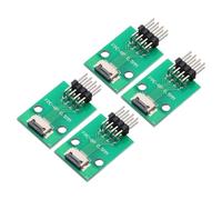 QUARKZMAN 4Pcs FFC FPC Carte de Connecteur 8 Broches 0.5mm Prise vers 2.54mm Adaptateur de Bande d'Embase à Broche à Angle Droit à Double Rangée, Carte de Conversion PCB pour Tv Dvd