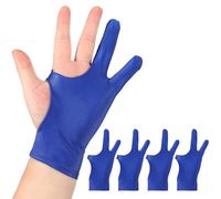 QUARKZMAN 4pcs Gant De Dessin d'artiste, Gant De Peinture Graphique Respirant avec Deux Doigts pour Droite Gauche Graphic Digital Tablet Paper Sketching (Taille M), Blue