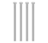 QUARKZMAN 4Pcs Gougeur Droit 5/16" Dia 150mm (5.9") Long GCR15 Pointe Ronde Gougeurs Acier Gougeur Pour Fabrication De Matrices Maintenance Mécanique