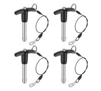 QUARKZMAN 4Pcs Goupilles de Verrouillage de Poignée en T, 10mm x 40mm Longueur d'Utilisation Acier Inoxydable Bouton-Poussoir à Libération Rapide