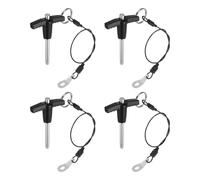 QUARKZMAN 4Pcs Goupilles de Verrouillage de Poignée en T, 5mm x 30mm Longueur d'Utilisation Acier Inoxydable Bouton-Poussoir à Libération Rapide