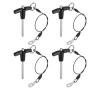QUARKZMAN 4Pcs Goupilles de Verrouillage de Poignée en T, 5mm x 40mm Longueur d'Utilisation Acier Inoxydable Bouton-Poussoir à Libération Rapide