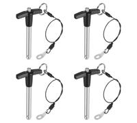 QUARKZMAN 4Pcs Goupilles de Verrouillage de Poignée en T, 8mm x 50mm Longueur d'Utilisation Acier Inoxydable Bouton-Poussoir à Libération Rapide