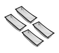 QUARKZMAN 4Pcs Grille De Filtre Pour Bouche D’aération, 4x12 Pouces Couverture Plancher Piège Grille Bouche Filet Pour Filtre D’air Les Débris, Pièces De change Dehors, Noir