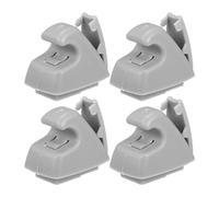 QUARKZMAN 4pcs Gris Soleil Visière Support Pince Rétenteur No.95994975 pour Chevrolet