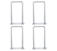 QUARKZMAN 4Pcs Kit De Pinces À Ressorts À Lames M8 Boulons En U Carrés Adaptés Aux Ressorts À Lames Jusqu'à 2.5" De Large Verrouille Les Ressorts À Lames Avec Vis Pour Un Meilleur Contrôle