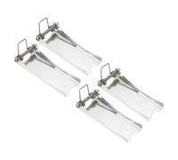 QUARKZMAN 4Pcs Kit De serrure de sûreté À Crochet, 100mm x 35mm Remplacement D'Attelage De Remorque En Acier Au Carbone Pour Clevis Truck Trailer Crane Towing Lifting Hook (0.5mm