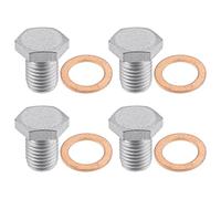 QUARKZMAN 4pcs M12x1.5 Bouchon Vis Vidange Carter d'huile Moteur 07119963151 avec Joint pour BMW X5 2004-2017