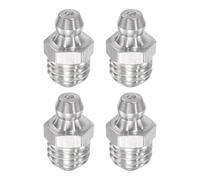 QUARKZMAN 4Pcs Métrique Acier Inoxydable Droit Graisseur M10 x 1.5mm Filetage Accessoires de Graissage Hydraulique
