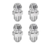 QUARKZMAN 4Pcs Métrique Acier Inoxydable Droit Graisseur M6 x 0.75mm Filetage Hydraulique Graisseur Accessoires