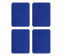 QUARKZMAN 4Pcs Patchs En Fer Pour Réparation De Vêtements, Patch De Réparation De Tissu En Coton Pour Vêtements Pantalons Sacs, 5x4 Pouce Bleu Foncé
