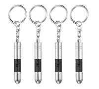 QUARKZMAN 4pcs Porte-Clés Anti-Statique Outil ESD Décharge Électrique Éliminateur D'Électricité Statique Pour Porte De Voiture Maison, Noir