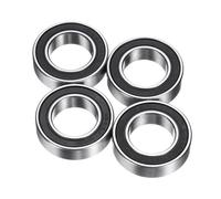 QUARKZMAN 4Pcs Roulements à Billes à Gorge Profonde 15267-2Rs 15X26X7mm Roulement en Acier Chromé Double Blindage en Caoutchouc Roulements de Précision, P6 (ABEC 3)