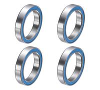 QUARKZMAN 4pcs Roulements à Billes à Gorge Profonde Micro 6803-2RS, Petits Roulements Rigides à Billes Z4 en Acier Chromé ABEC5 en Carbone 15x21x4mm Joint Double Caoutchouc pour Moteur (P5)