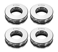 QUARKZMAN 4Pcs Roulements À Billes De Poussée, Alésage 20mm Diamètre Extérieur 40mm Épaisseur 14mm 51204 Simple Rangée À Rouleaux, Roulement À Billes Axial En Acier Chromé, ABEC5