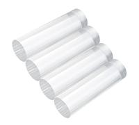 QUARKZMAN 4Pcs Tige Acrylique Transparente Rond 30mm x 100mm Barre Acrylique Transparent, Bâtonnets en Plastique pour Bricolage, Éclairage, Jardinage et Décorations