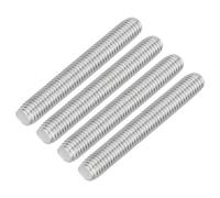 QUARKZMAN 4pcs Tige Filetée Complète M10x70mm Acier Inoxydable 304 Argenté | Tiges Filetées à Mouvement Linéaire M10-1.5, Filetage à Droite pour Serre-Joint Suspente U-Boulon Meuble Machine